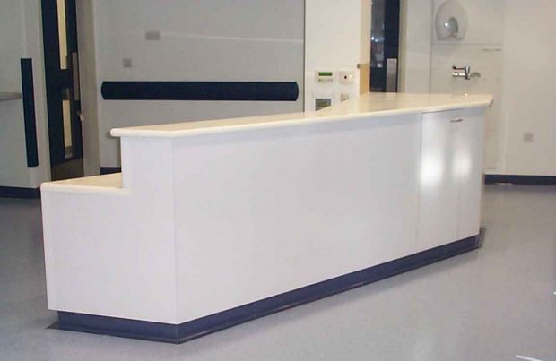 Harefield Hospital Reception Counter