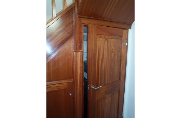 Mahogany Stair Cupboard 