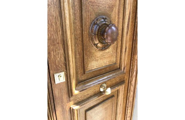Grosvenor Square panelled Doors with Hand Carved Decorative Handles