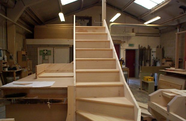 Softwood Staircase with Kites & Winders
